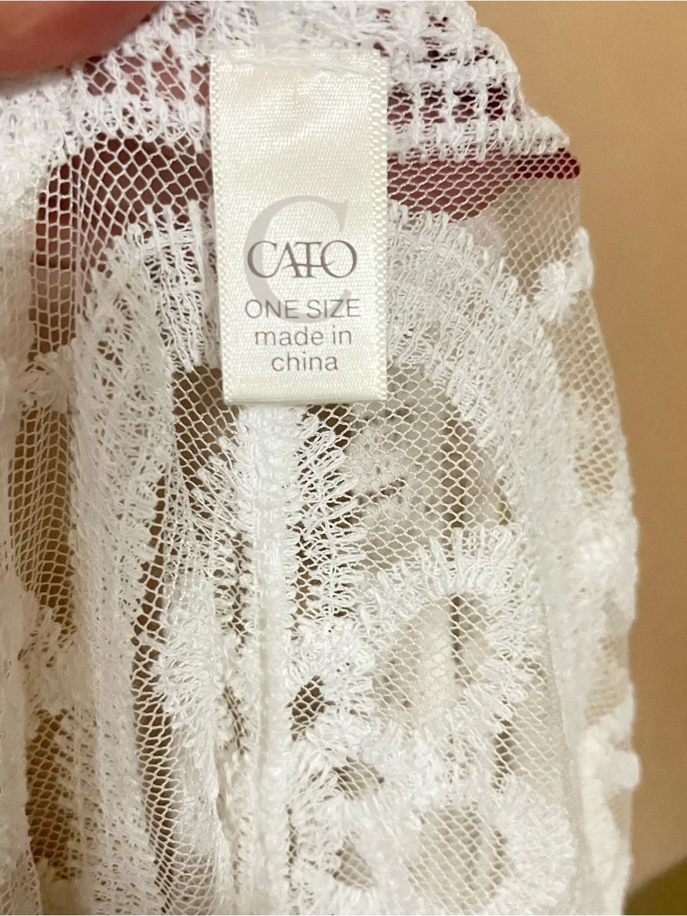 White Boho Lace Kimono Duster Floral Embroidered Festival Coverup One Size NWOT - Picture 2 of 9